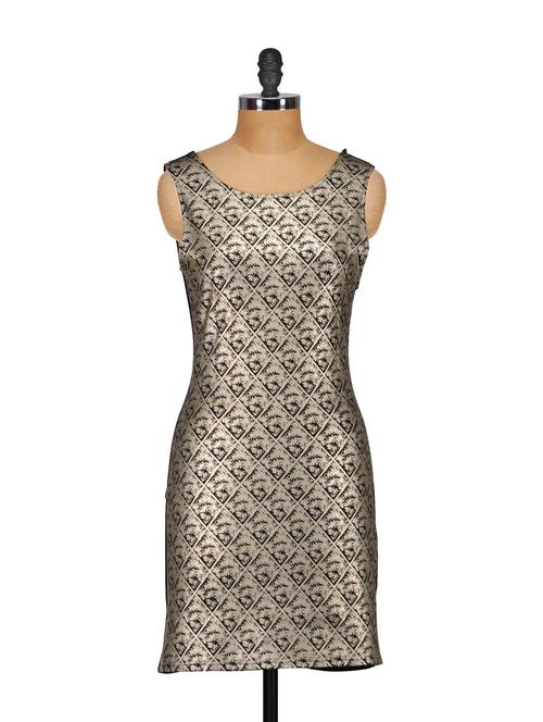 patterned gold and black dress - 854737 - Very Small Image - 1