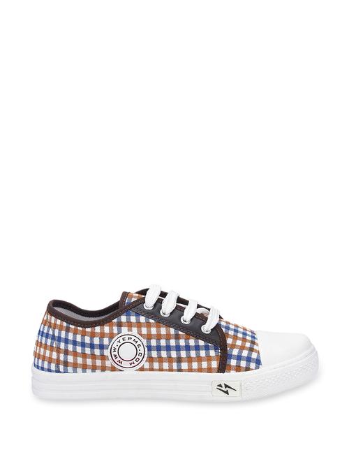 Check Print Canvas Shoes - 856164 - Very Small Image - 1