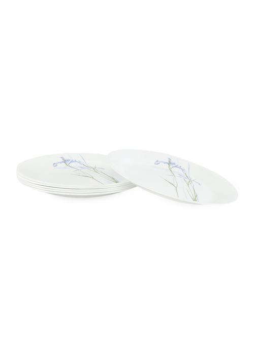 floral white vitrelle glass plate set (6 pcs) - 857025 - Very Small Image - 1