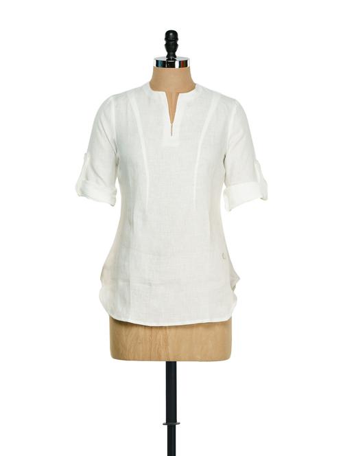vanilla white linen top - 859523 - Very Small Image - 1