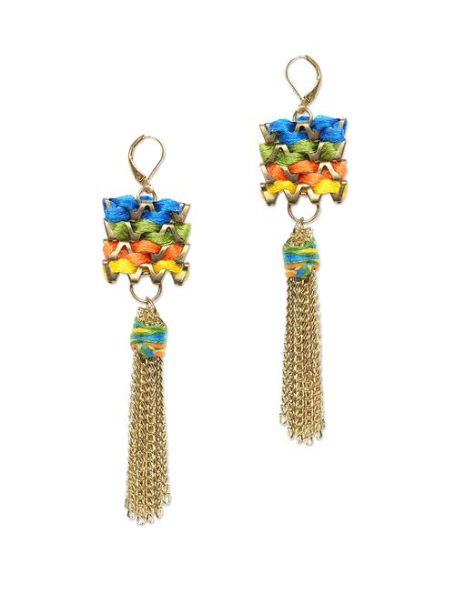 colorful wave chain danglers - 859677 - Very Small Image - 1