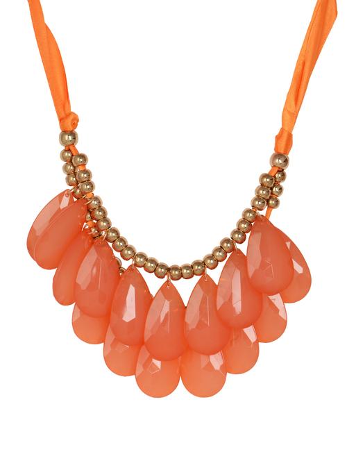 drop stones in orange ribbon - 860240 - Very Small Image - 1