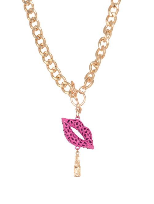 pink lips neckpiece - 860265 - Very Small Image - 1