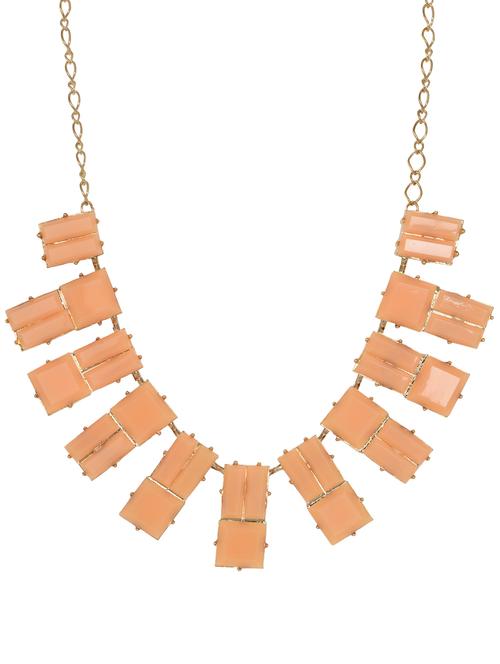 peach stones statement neckpiece - 860270 - Very Small Image - 1