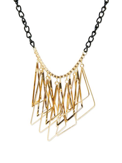 gold punk geometric necklace - 861284 - Very Small Image - 1