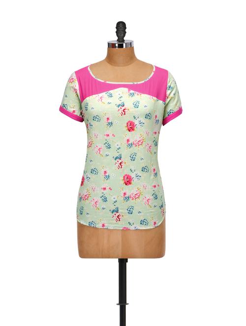 floral printed cotton top - 861956 - Very Small Image - 1