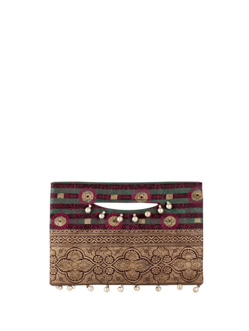 brocade & applique clutch - 862 - Very Small Image - 1