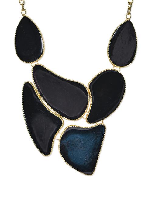 bold black stone neckpiece - 862790 - Very Small Image - 1
