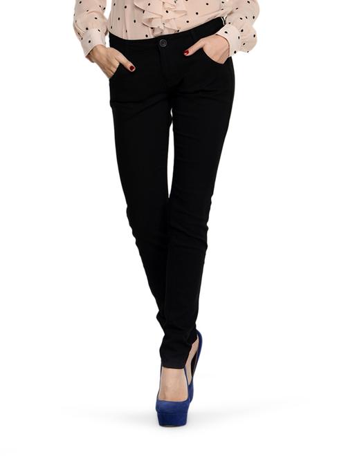 Black Fitted Jeans - 864138 - Very Small Image - 1
