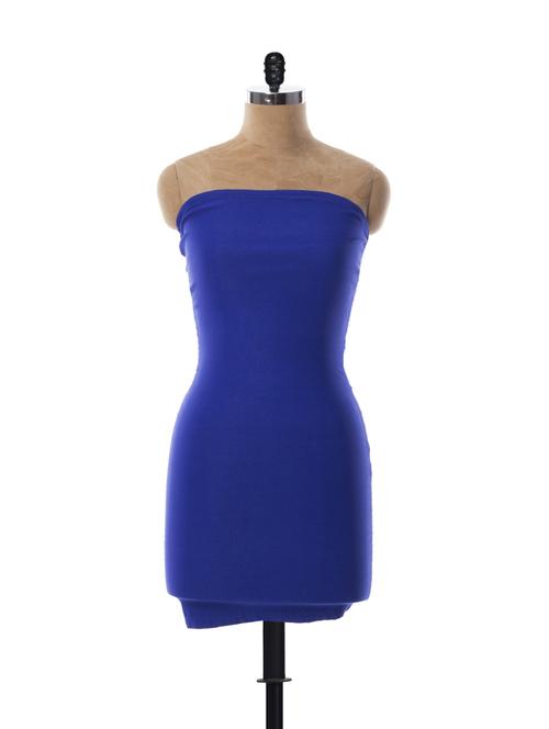 blue tube dress with a back bow - 88281 - Very Small Image - 1