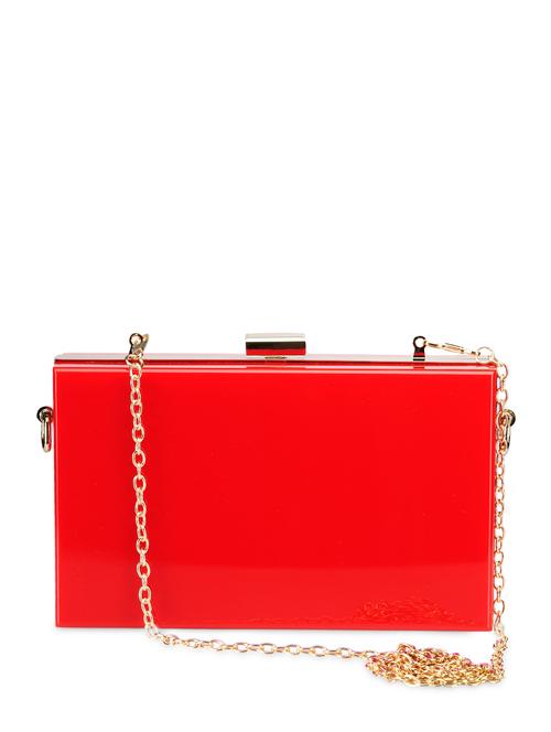red Acrylic Clutch - 886373 - Very Small Image - 1