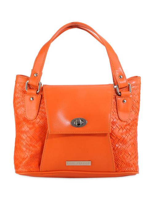 orange flap lock handbag - 886450 - Very Small Image - 1