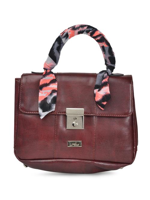 maroon leatherette handag - 888212 - Very Small Image - 1