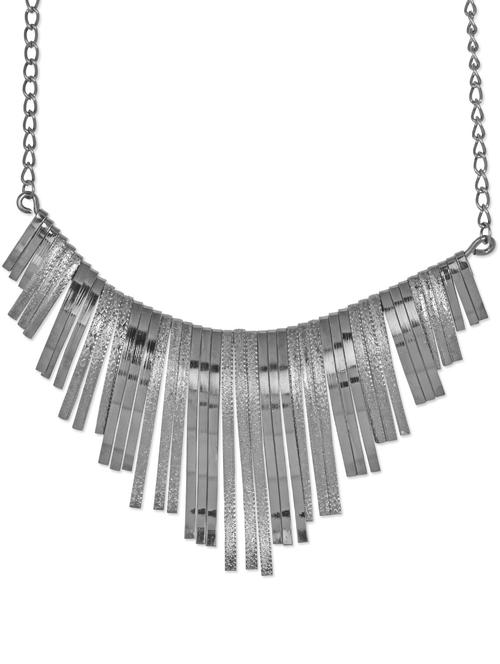 gunmetal fringe necklace - 888402 - Very Small Image - 1