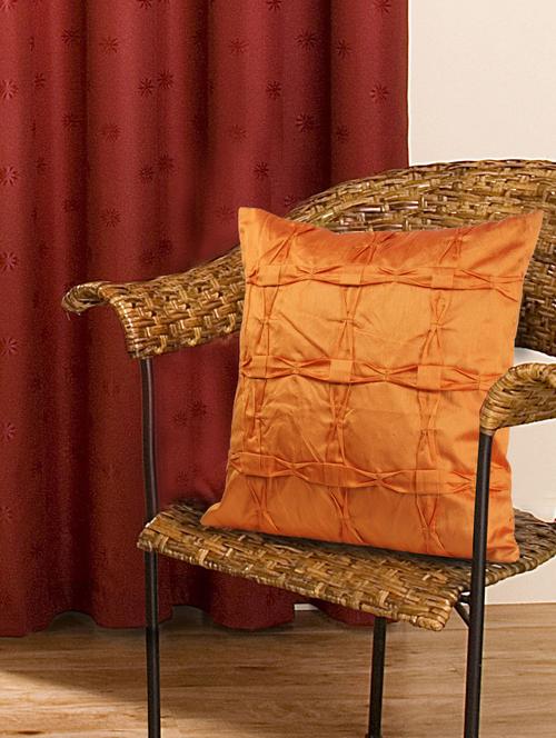 Orange Cushion Covers(Set of 2) - 888817 - Very Small Image - 1