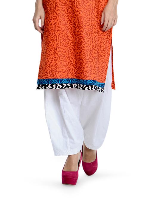 pure white cotton patiala salwar - 892379 - Very Small Image - 1