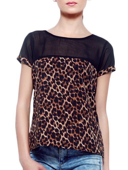 animal print black top - 892730 - Very Small Image - 1
