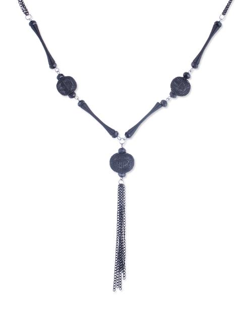 black necklace with round balls - 892783 - Very Small Image - 1