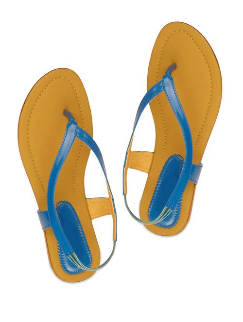 Blue thong strap sandals - 893651 - Very Small Image - 1