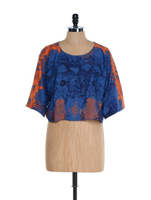 abstract loose fit crop top - 894325 - Very Small Image - 1