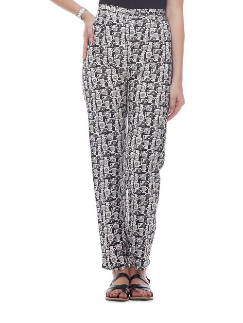 monochrome coffee mug print pants - 894336 - Very Small Image - 1