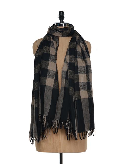 pure wool jamawar shawl - 896392 - Very Small Image - 1
