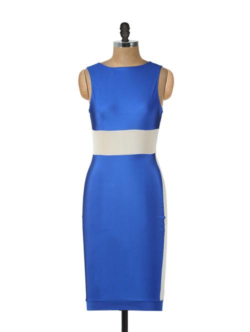 sleeveless blue bodycon dress - 896480 - Very Small Image - 1