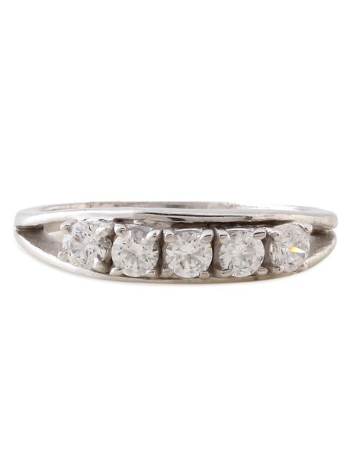 subtly regal diamante silver ring - 897958 - Very Small Image - 1