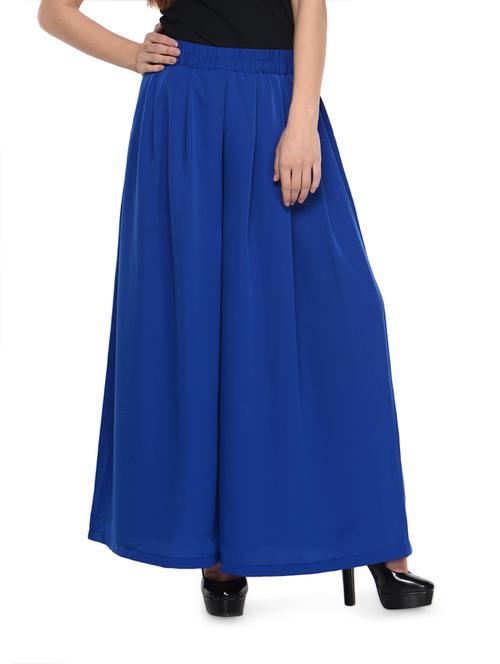 chic blue palazzo pants - 899095 - Very Small Image - 1