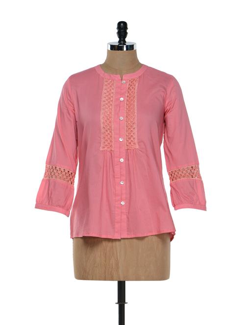peach full-sleeved top - 901295 - Very Small Image - 1