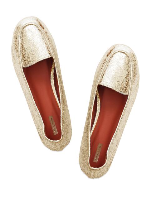 Textured Gold Moccasins - 901614 - Very Small Image - 1