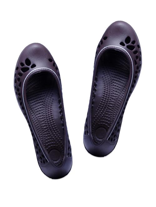 grey and white round tip rubber ballerinas - 902894 - Very Small Image - 1
