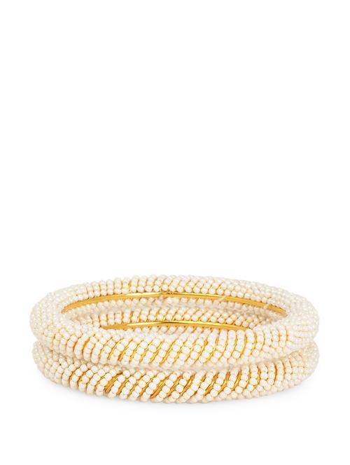 small faux pearl studded bangles - 902931 - Very Small Image - 1
