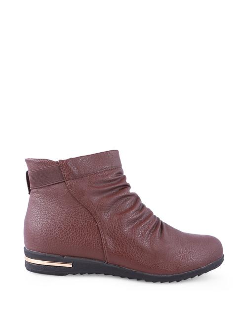 brown faux leather boots - 903362 - Very Small Image - 1