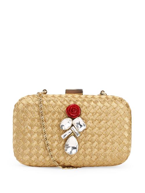 gold embellished box clutch - 904997 - Very Small Image - 1