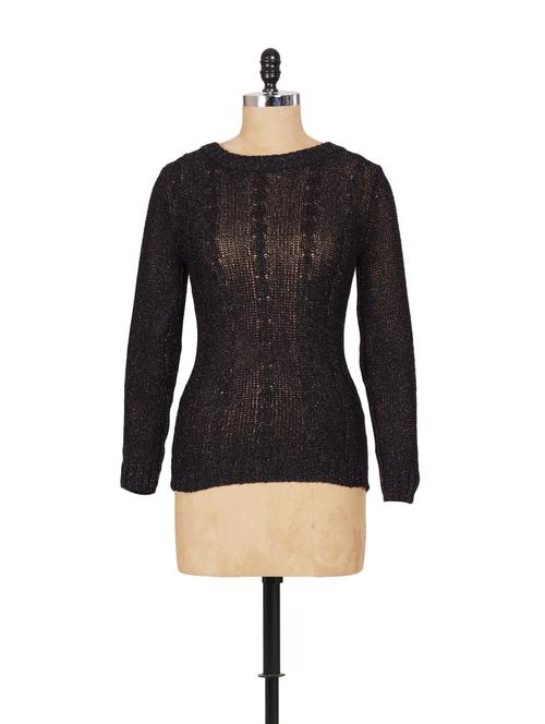 Black full sleeved sweater - 906773 - Very Small Image - 1