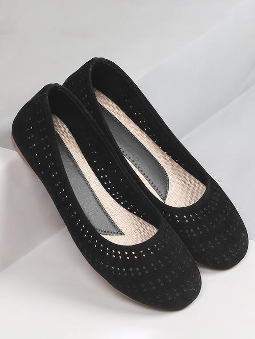 black full cut work ballerinas - 907406 - Very Small Image - 1