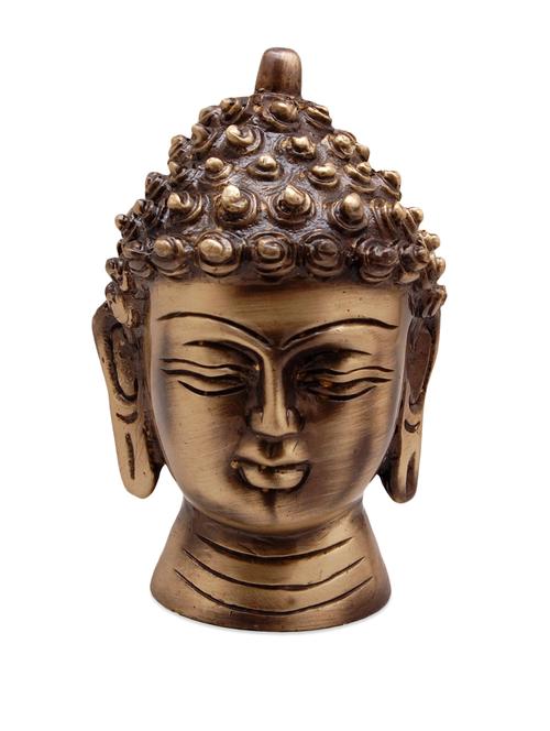 buddha head brass statue - 908711 - Very Small Image - 1