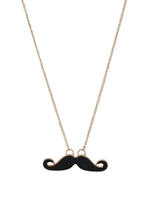 black moustache long necklace - 909140 - Very Small Image - 1