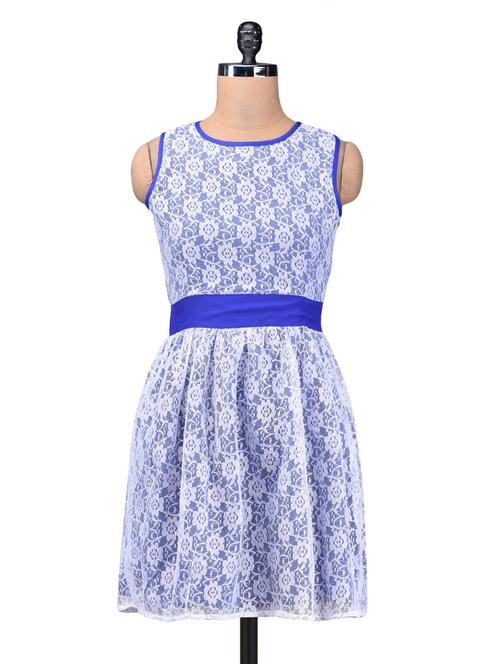 blue and white net dress - 909180 - Very Small Image - 1