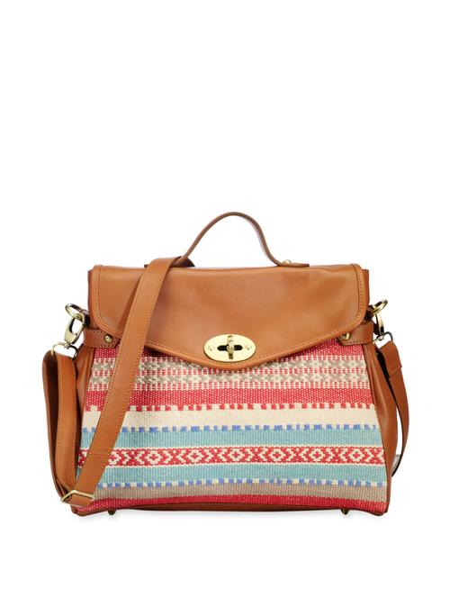 multi leatherette handbag with sling - 910394 - Very Small Image - 1