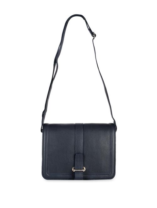 black rectangular box type leather sling bag - 910437 - Very Small Image - 1