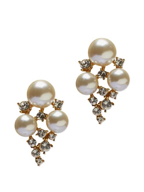floral pearl studs - 912179 - Very Small Image - 1