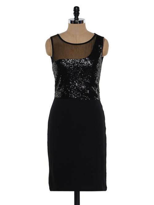 Shimmer black evening dress - 913913 - Very Small Image - 1