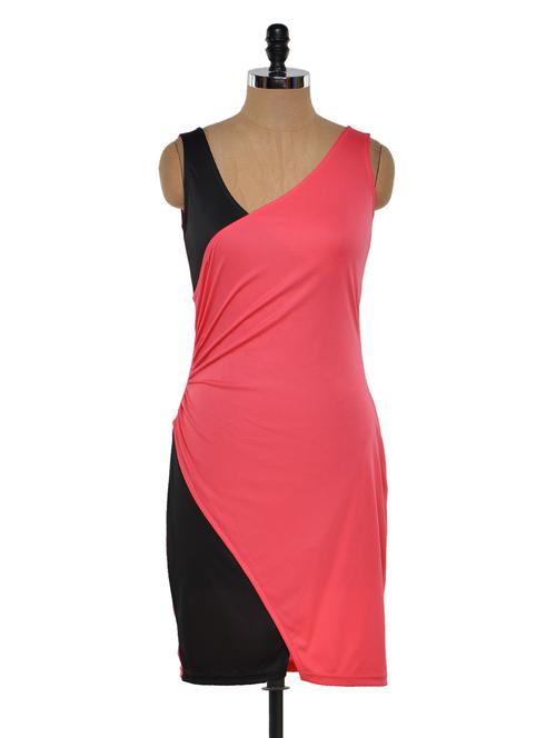 Dual tone wrap style dress - 913917 - Very Small Image - 1