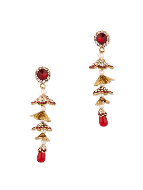 Traditional Jhumki Danglers - 916892 - Very Small Image - 1