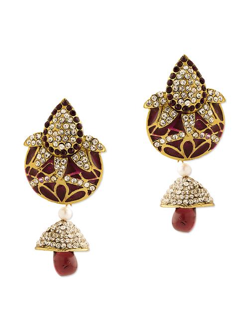 gorgeous party style heavily ornate earrings - 917295 - Very Small Image - 1