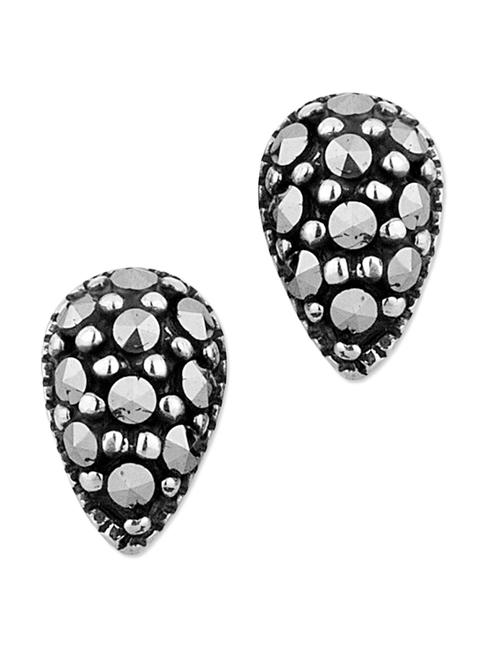 Sterling Silver Pine Cone Earrings - 917961 - Very Small Image - 1