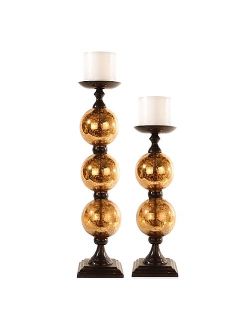 pillar candle holders set of 2 - 920531 - Very Small Image - 1