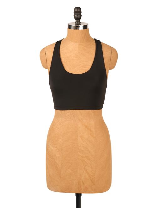 solid black sports bra - 920667 - Very Small Image - 1